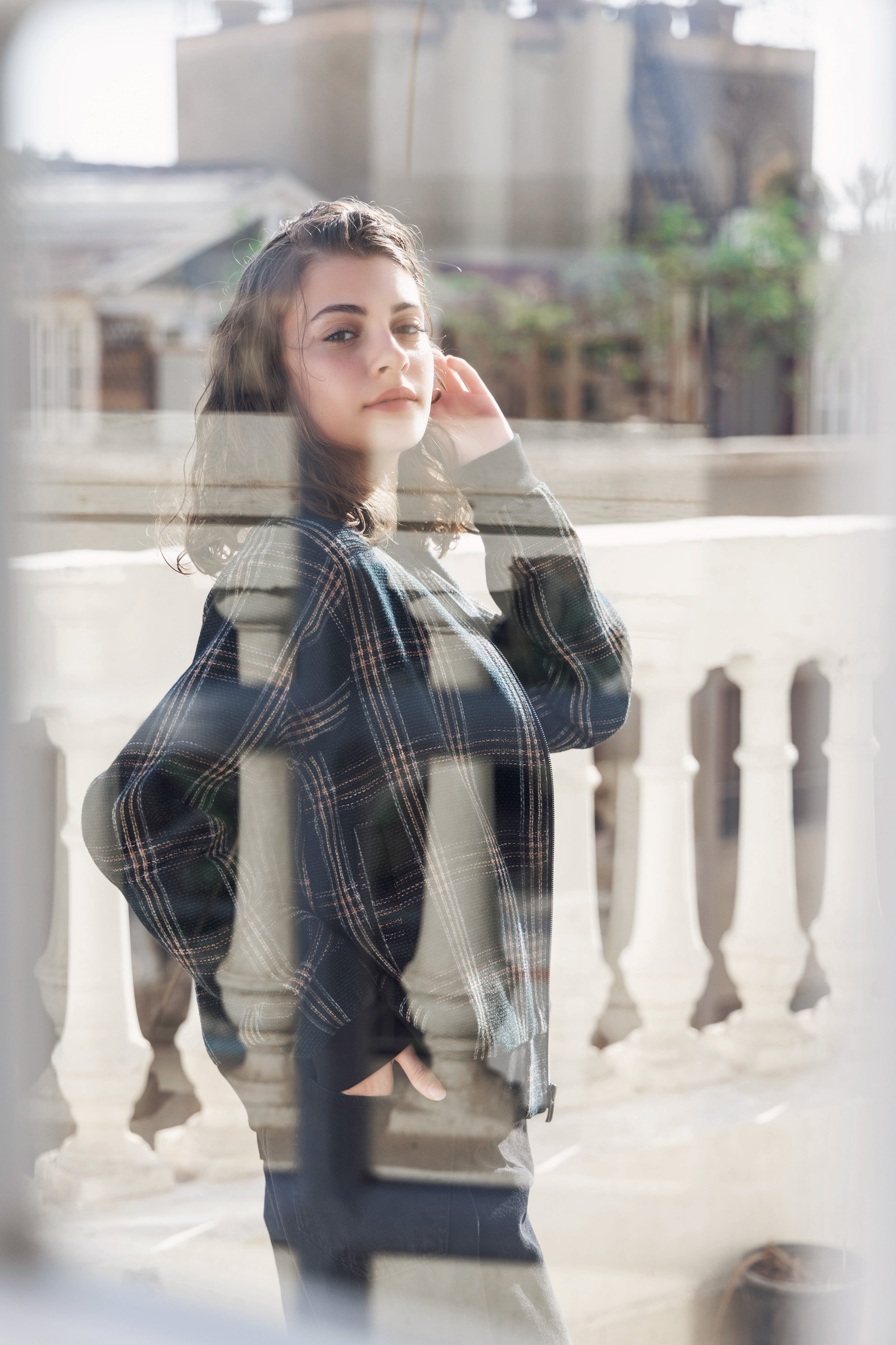 Image of Zipper Olive Jacket - Callista